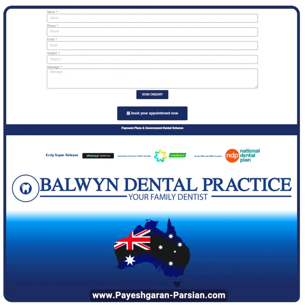 طراحی سایت کلینیک دندانپزشکی