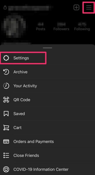 تغییر رمز اینستاگرام